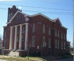 Saint Luke AME Church exterior, 1308 Auburn Street, Opelika, Alabama